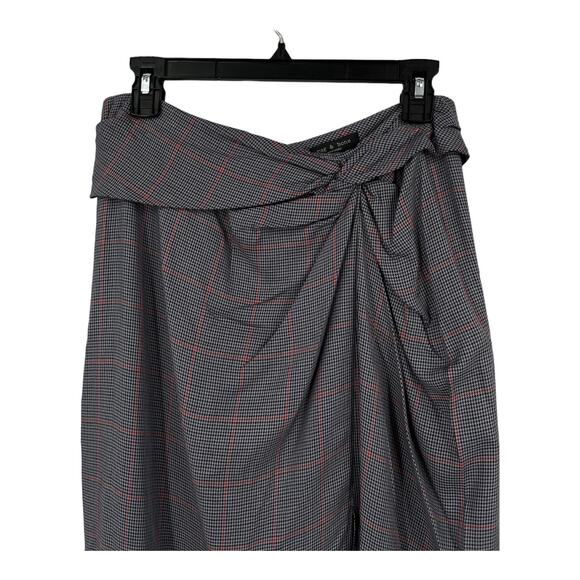 Rag & Bone Skirt Amber Plaid Silk gray size 10 - Picture 3 of 8